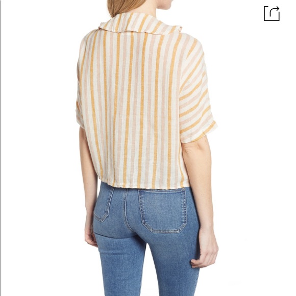 Rails June Top in Amber Stripe - Picture 4 of 15